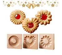 Stampo per biscotti in legno, timbri riutilizzabili | Stampo per burro inciso, per cucina, snack, biscotti, cioccolato, torte, lezioni di cucina, Natale, Halloween