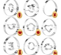 Stampo per biscotti pasquali, in acciaio, per pasticceria, per panettieri, genitori, principianti, casa, feste, scuola, attività, progetti scolastici, gruppi comunitari