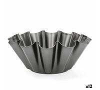 Stampo per Budino Quid Sweet Grey Nero Metallo 23 x 9 cm [12 Unità]