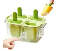 Stampo per cake-pop, 4 scomparti, facile da sciogliere, antigoccia e antiaderente, per dolci fatti in casa, congelatore, cucina, picnic e feste