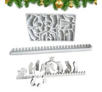 Stampo per calendario per il conto alla rovescia di Natale, set di per il conto alla rovescia per Natale, Calendario per degli in silicone, in resina Ornamento Stampo Decorazion