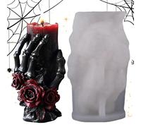 Stampo per candela 3D Ghost Hand in silicone | Forniture per feste di Halloween per adulti Donne Uomini Bambini Family Amici di famiglia Tali Spooky Bandle stampo per