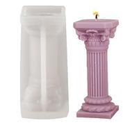 Stampo per candela a colonna, in silicone, a forma di colonna romana, per aromaterapia, strumento per stampaggio a gesso realizzato a mano, stile romanzo creativo