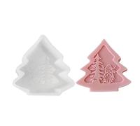 Stampo per candela a forma di albero di Natale, stampo antiaderente morbido, forme di Natale in silicone, per la decorazione della casa, le feste, il compleanno, la tavola, gli alimenti e i piccoli