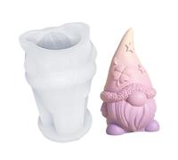 Stampo per candela a forma di gnomo, stampo per candele, stampi per fondente, stampo in resina nana, stampo 3D a forma di gnomo, per aromaterapia, candele in gesso, argilla, artigianato, accessori per