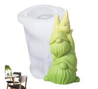 Stampo per candela a forma di gnomo, stampo per candele, stampi per fondente, stampo in resina nana, stampo 3D a forma di gnomo, per aromaterapia, candele in gesso, argilla, artigianato, accessori per