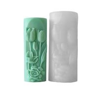 Stampo per candela a forma di pilastro a forma di cilindro, in silicone, per decorazioni