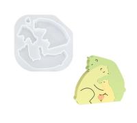 Stampo per candela con cuore d ' amore in silicone per animali che diffondono la lavorazione della pietra in gesso per figurine animali uniche fatte a mano