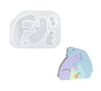 Stampo per candela con cuore d ' amore in silicone per animali che diffondono la lavorazione della pietra in gesso per figurine animali uniche fatte a mano