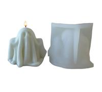Stampo per candela fantasma | Stampo 3D fantasma in resina | Decorazione in resina epossidica fatta a mano per le arti artigianali, il sapone per la casa di Halloween la cottura della cera dei dolci e