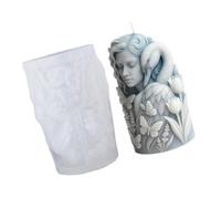 Stampo per candela in silicone flessibile con ragazza Cigno, ideale per le vacanze e la decorazione della casa Stampo per candela in silicone