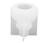Stampo per candela in silicone riutilizzabile portatile flessibile in resina colata stampo per sapone unico a forma di zucca fai te