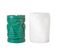 Stampo per candela per albero di Natale in rilievo, stampo in silicone per candela per aromaterapia - Stampo in silicone per candela per aromaterapia albero di Natale - Stampi per candele a cilindro i