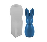 Stampo per candela - Stampo per colata a rilascio facile | in silicone per candela coniglio di Pasqua - per resina sapone torta budino e artigianato