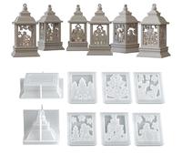 Stampo per candelabri e supporti | Lanterna di Natale epossidica in gesso,8 per Natale in resina epossidica | Per lavori fai da te decorazione per la casa per le vacanze e l'artigianato