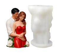 Stampo per Candele 3D Amanti,Forma Romantica Realistica - Stampo per Candele a Tema Coppia Abbracciata Amorosa | per Donne Adulti Idee Regalo Casa Feste San Casa Nuova