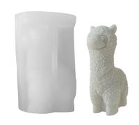 Stampo per candele a forma di animale alpaca aromaterapie stampi in silicone decorazione domestica stampo per candele profumate animali stampo fai da te ornamento in gesso 3D alpaca aromaterapie