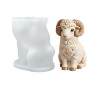 Stampo per candele a forma di animale per candele, forma di pecora per la fabbricazione, simpatico stampo 3D a forma di agnello per artigianato, per amanti del fai da te, feste, sapone, gesso