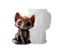 Stampo per candele a forma di cane, spaventoso, fai da te, facile rilascio, riutilizzabile, in silicone, per gli appassionati di fai da te, per gli amanti del fai da te, statue in resina