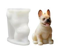 Stampo per candele a forma di cane, stampo in silicone per calcestruzzo, per artisti, principianti, insegnanti d'arte, amanti del mestiere, gesso, vacanze, officina, casa, eventi