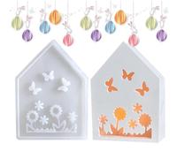 Stampo per candele a forma di coniglio, in silicone, antiaderente, a forma di coniglio, stampo in resina a forma di farfalla, ornamento da tavolo per candele e