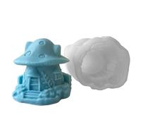 Stampo per candele a forma di fungo, in silicone robusto e flessibile, con design elegante, per creare decorazioni per la casa