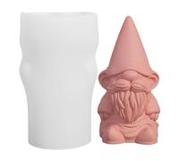 Stampo per candele a forma di gnomo, decorazioni natalizie , per aromaterapia, gesso, resina saponaria, stampo per nano di Natale, stampo in gesso epossidico, decorazioni in silicone a forma di