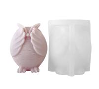 Stampo per candele a forma di gufo, in silicone flessibile, antiaderente, per candele, resina, cioccolato, gesso, resina, decorazione per la casa