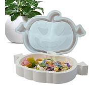 Stampo Per Candele A Zucca, Stampo Resina Vassoio Zucca, Porta Caramelle Fatto a Mano Vassoio Decorativo per Cucina Torta Grazie Display per Scrivania
