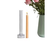 Stampo per Candele Affusolate,Stampo a Colonna Riutilizzabile per Candele da Tavolo | Antiaderente per Candle Making con Materiali per Artigianato | per Interno Esterno Casa Natale Halloween Co