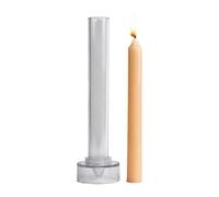Stampo per Candele Affusolate | Stampo a Colonna Riutilizzabile per Candele da Tavolo, Antiaderente per Candle Making con Materiali per Artigianato,Ideale per Principianti Appassionati di