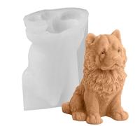Stampo per candele Chow Chow - Stampo in silicone per cani, stampo per candele a forma di cane | Stampo per candele animali Chow Chow Dog Stampi epossidici in resina, Strumento per decorare torte S