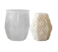 Stampo Per Candele Cilindrico - Flessibile E Facile Rilascio - Stampo Pilastro Alveare Per Candele Di D,Per Scuola Studio Casa Riunione Festa Bambini Adulti Principianti