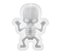 Stampo per candele di Halloween Stampo in Silicone Scheletro 3D Per | Cranio In Silicone Per Stampaggio Per Centro Tavolo Decorativo Stagionale Feste Resina E Soia Cappotto Camino