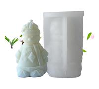 Stampo per candele di Natale, accessorio per la casa, artigianato creativo, decorazioni natalizie in silicone, pupazzo di neve, Babbo Natale, decorazioni per la tavola di Natale