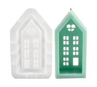 Stampo per candele domestiche,Stampo in silicone per case - antiaderente per colata - per colata in resina epossidica, stampo in resina siliconica, per candele domestiche per