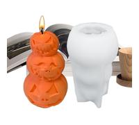 Stampo per candele Halloween,Stampo in silicone per gesso - per gesso a rilascio facile per progetti di decorazione di Halloween e aromaterapia
