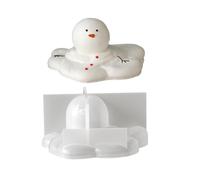Stampo per candele in cera 3D riutilizzabile per progetti | Forma modellata dimensionale, silicone resiliente sformatura più gestibile, faccia pupazzo neve