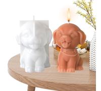 Stampo per candele in silicone a forma di cane | Stampo per hobby per la casa e i progetti fai da te - Silicone decorazione da tavolo con stampo in cemento 3D per la decorazione della casa