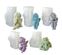 Stampo per candele in silicone, Angelo Stampo Candela Silicone, Stampi Per Sapone , Fai Da Te Stampo per Resina Epossidica Fabbricazione Candele di aromaterapia Sapone Caramelle, Stampi da Forno