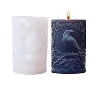 Stampo per Candele - In Silicone Antiaderente Facile Sformatura e Riutilizzabile,Stampo Candela Corvo - per il Fai da Te Aromaterapia Argilla Gesso Ghiaccio Casa Feste Party e Vacanze