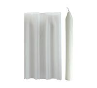 Stampo per candele in silicone facile da usare, B | Silicone resistente calore per uso alimentare, design twist, creazione oggetti artigianali con rilascio