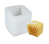 Stampo per candele in silicone forato, 66 x 63 x 61 mm, 110 ml, stampo in silicone 3D, per candele, per realizzare candele, per fai da te, decorazione fai da te, design moderno