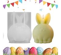Stampo Per Candele In Silicone | Forma a Coniglio Colata | Forma In Silicone Per Candele - per Casa Resina Epossidica Gesso Cemento Argilla Festività come Pasqua