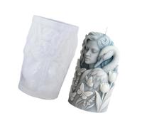 Stampo per candele in silicone per alimenti con forma ragazza Cigno per progetti e stampo per candele regalo per accenti domestici