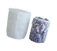 Stampo Per Candele in Silicone Per Alimenti Con Tolleranza Calore E Rilievo Floreale Decorato Per Studi Artigianato Domestico Stampo Per Candele Floreali