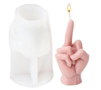 Stampo per Candele in Silicone per Dita a Mano, Silicone Resina Candela Stampo 3D Mano Dito, Muffa del Gesto della Candela per Ornamenti Artigianali, Fondente, Candela Profumata, Sapone Fatto A Mano