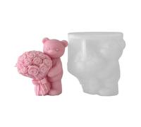 Stampo Per Candele in Silicone Per Realizzare Bouquet Orsi Stampi Per in Resina Epossidica Per Artigianato Fai-da-te Per Realizzare Saponi Decorazioni Per La Casa Stampi Per Aromaterapia