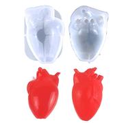 Stampo per candele in silicone per sapone a forma di cuore umano a forma di cera fatta a mano accessori fatti a mano per artigianato stampi per candele in silicone per fusione