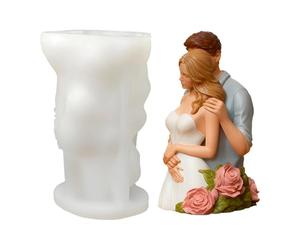 Stampo Per Candele In Silicone - Silicone Morbido Semplice Da Rimuovere | Stampo Per Candele A Forma Di E Coppia - Per Donne, Uomini, Principianti, Matrimonio, San e Inaugurazione Casa